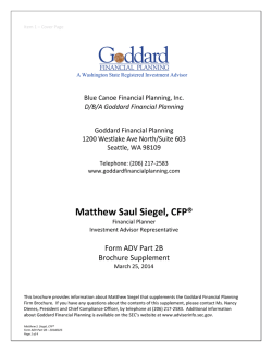 Matthew Saul Siegel, CFP® - Goddard Financial Planning