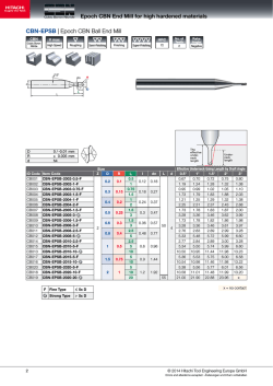 Hitachi Tool - CBN - Hitachi Tool Europe GmbH