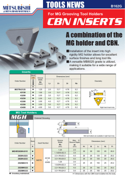 CBN INSERTS - Mitsubishi Materials