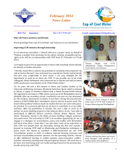 CCW February 2014 News letter
