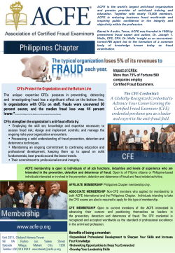 ACFE Philippines - Association of Certified Fraud Examiners