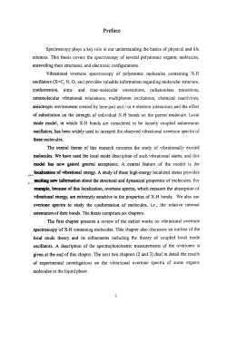 investigations on vibrational overtones in thenir