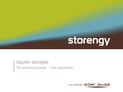 Creating Storages in Deep Underground Aquifers, Beynes / France