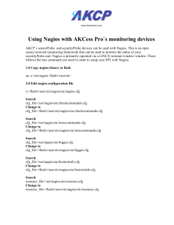 Using Nagios with AKCP sensorProbe and AKCP securityProbe