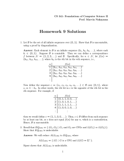 Homework 9 Solutions