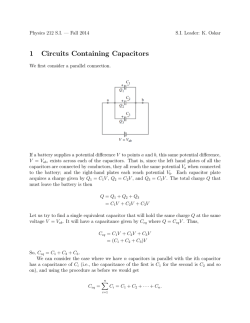 W5 Circuits containing Capacitance