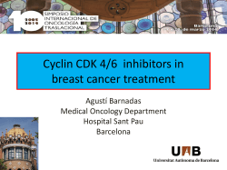 Cyclin CDK 4/6 inhibitors in breast cancer treatment