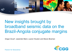 New insights brought by broadband seismic data on the Brazil