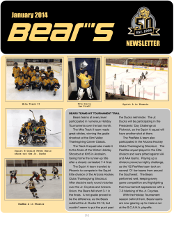 Bears Newsletter copy 2 - California Golden Bears Hockey Club