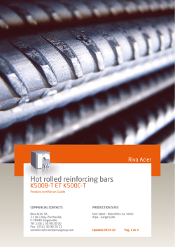 Hot rolled reinforcing bars