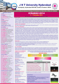 J N T University Hyderabad - icramav-2014