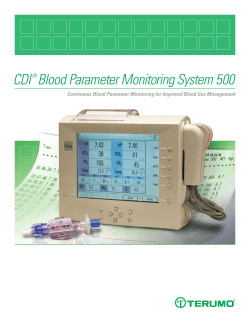 CDI® Blood Parameter Monitoring System 500