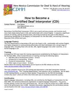How to Become a CDI - New Mexico Commission for the Deaf