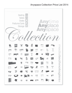 Anyspace Collection Price List 2014