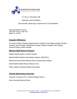 Hospital Affiliations Medical Staff/ Board Positions Clinical