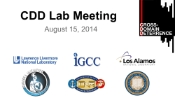 CDD Lab Meeting - CROSS