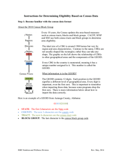 Instructions for Determining GEOID Code