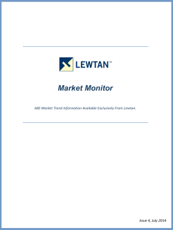 Lewtan Market Monitor June/July 2014