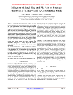 Influence of Steel Slag and Fly Ash on Strength Properties of Clayey