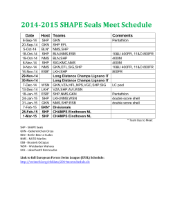 2014-2015 Meet Schedule - SHAPE Seals International Swim Team