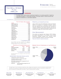 Fact Sheet - Evercore Wealth Management Funds