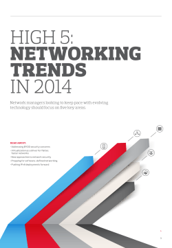 CDW Editorial - 2014 Network Trends