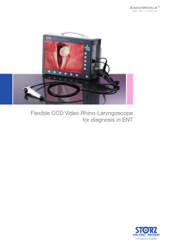 CCD Video Rhino-Laryngoscope for diagnosis in ENT