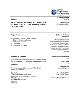 fe 11 14 regarding the data requirements for the consolidated data