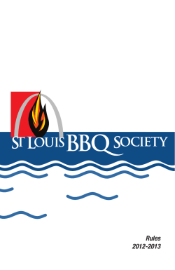 SLBS Rules - ST. Louis BBQ Society