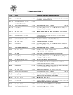 CEG Calendar 2014-15