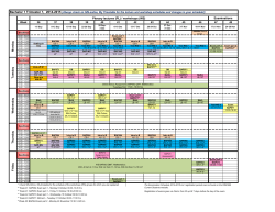 IBA Bachelor 1 Trimester 1 schedule 2014-2015