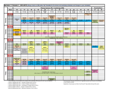 IBA Bachelor 1 Trimester 1 schedule 2014-2015