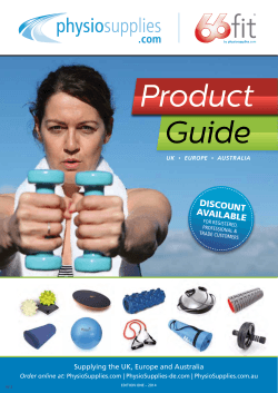 Product Guide - Physio Supplies