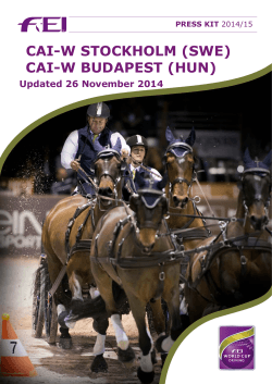 cai-w budapest (hun) - Sweden International Horse Show