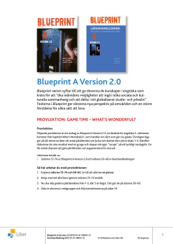 Blueprint A Version 2.0