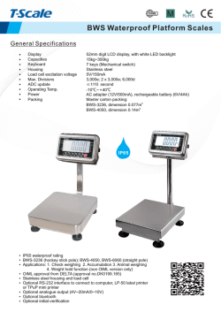 BWS Waterproof Platform Scales