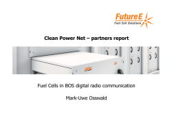 Clean Power Net – partners report Fuel Cells in BOS digital radio