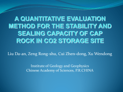 A case for cap rock stability and sealing ability evaluation