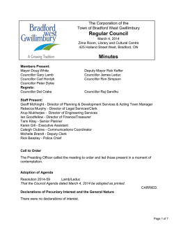 Regular Council Minutes