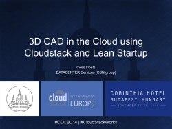 3D CAD on CloudStack (using lean startup)