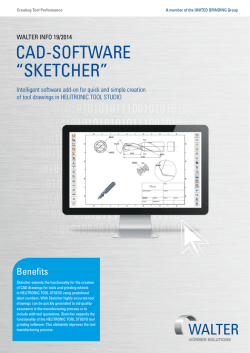 CAD-SOFTWARE &ldquo;SKETCHER&rdquo; - WALTER Maschinenbau GmbH