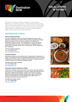 halal dining in sydney