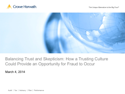 Balancing Trust and Skepticism