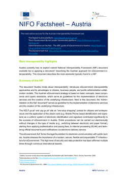 NIFO Factsheet