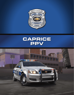 2015 Caprice PPV Specification Guide (pdf) 14 MB