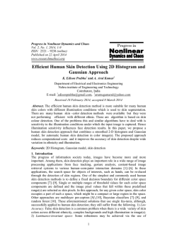 Efficient Human Skin Detection Using 2D Histogram and Gaussian