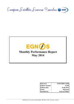 Monthly Performance Report May 2014