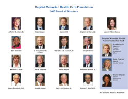 Board of Directors - Baptist Memorial Health Care Foundation