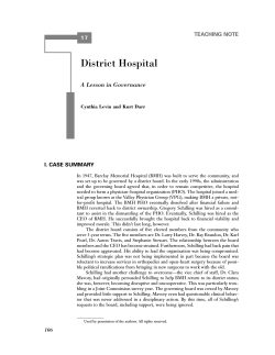 Case 17 – District Hospital