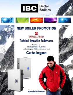 Catalogue - IBC Boilers